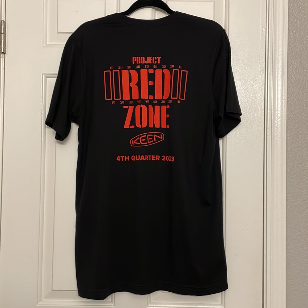 Keen Footwear Project Red Zone Graphic T-Shirt In Black & Red